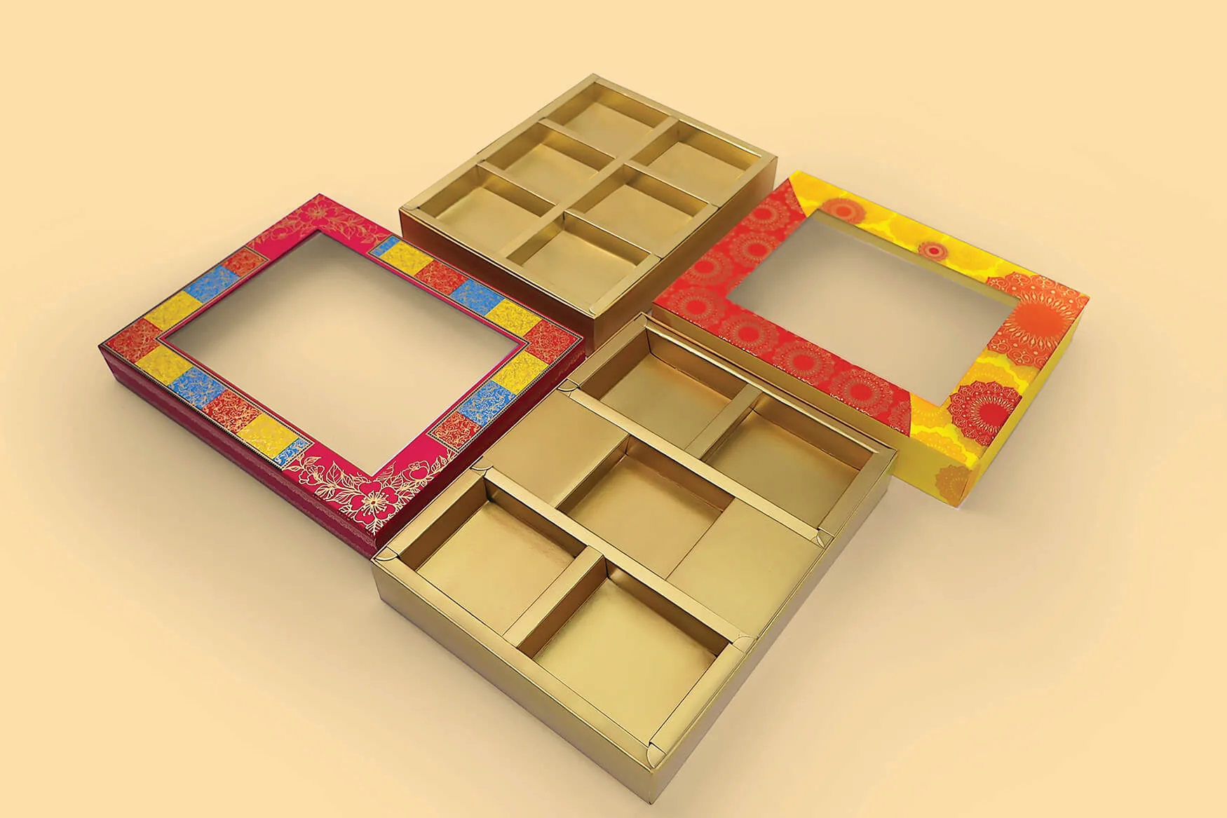 Dry Fruits Box — Red - Yellow Foil (500 g), view 3