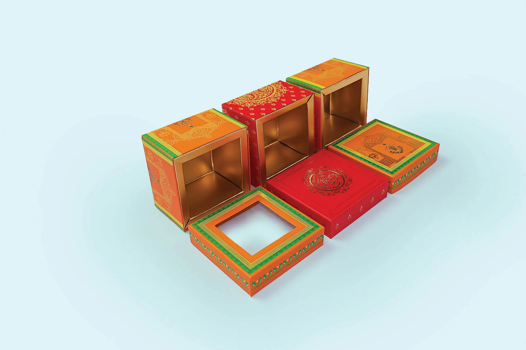 Laddu Box — Orange (window) (1)