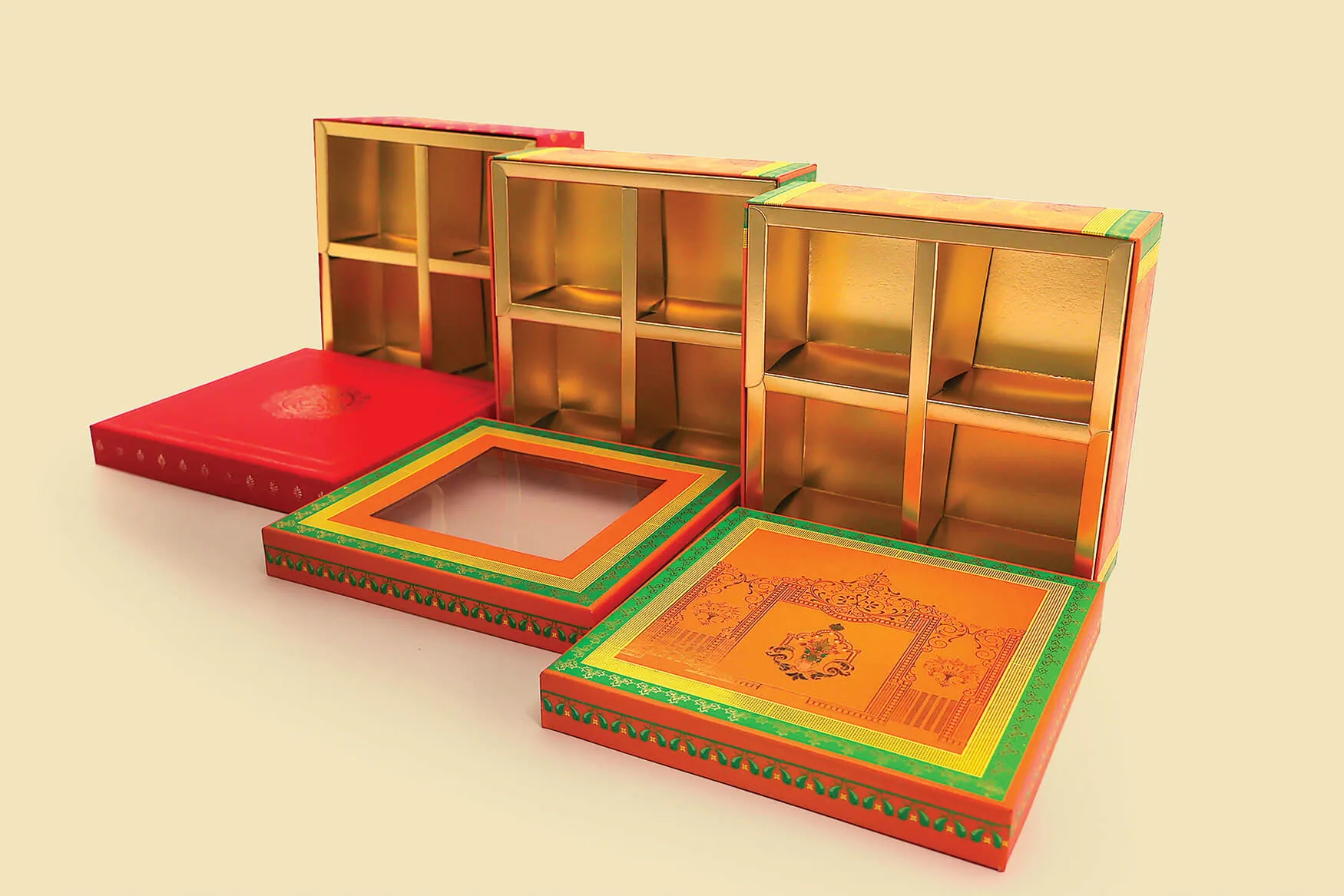 Laddu Box — Orange (covered) (4), view 2