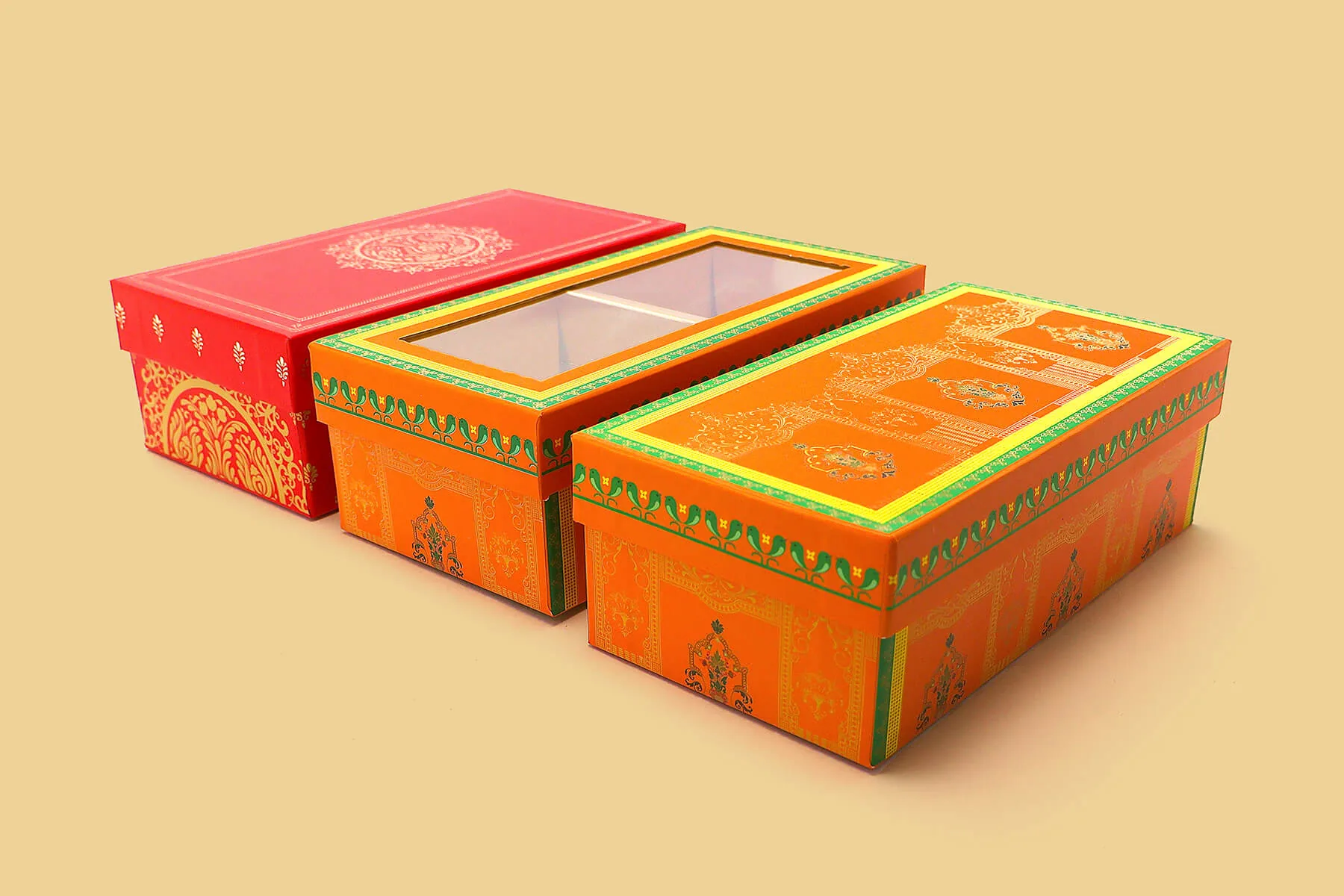 Laddu Box — Red Liquid Foil (1), view 2