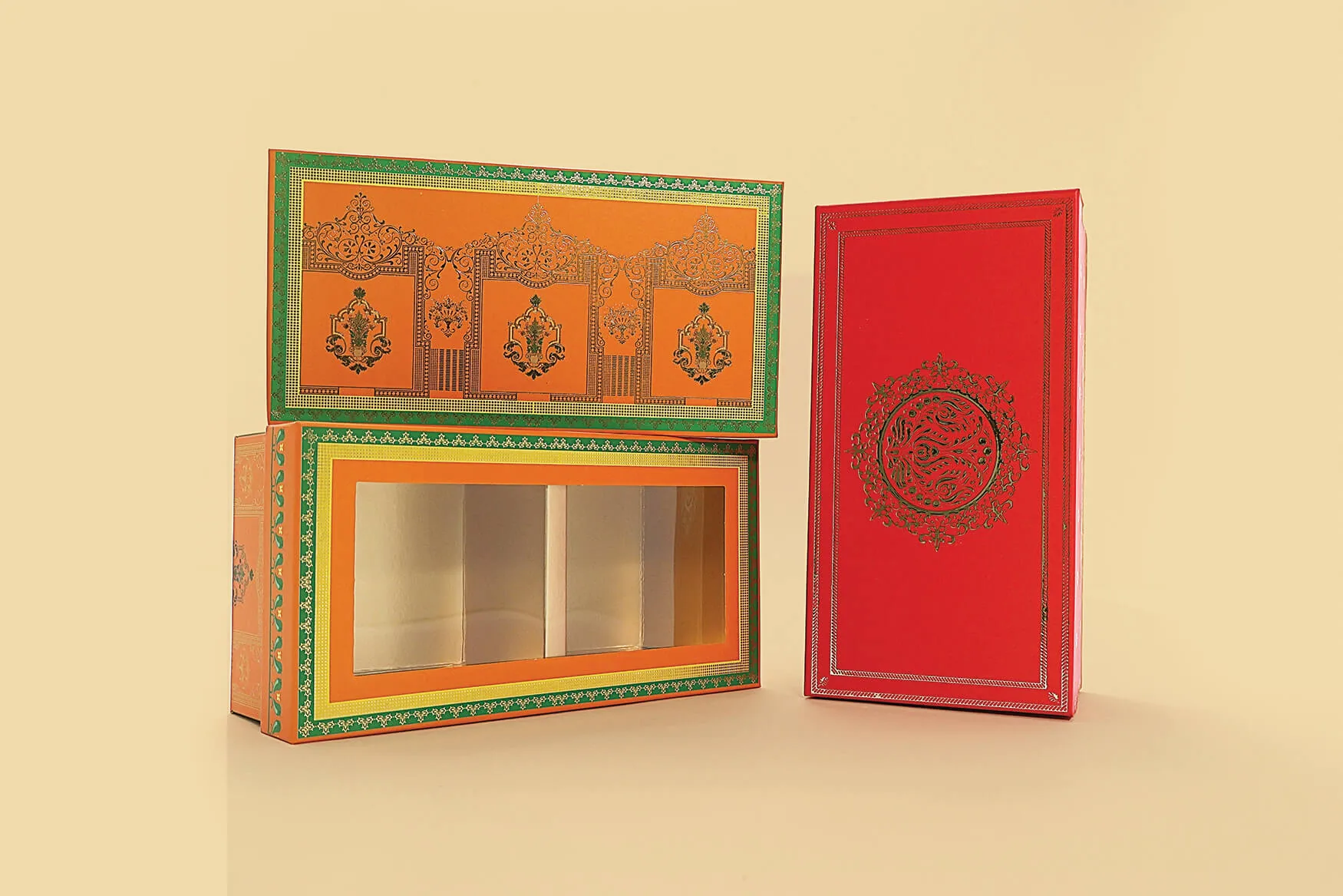 Laddu Box — Red Liquid Foil (2)