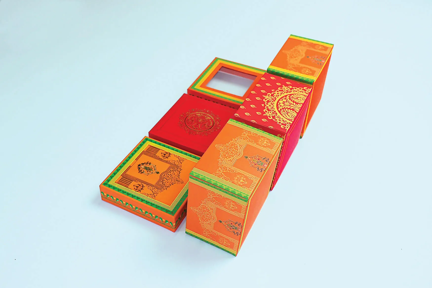Laddu Box — Orange (window) (1), view 2