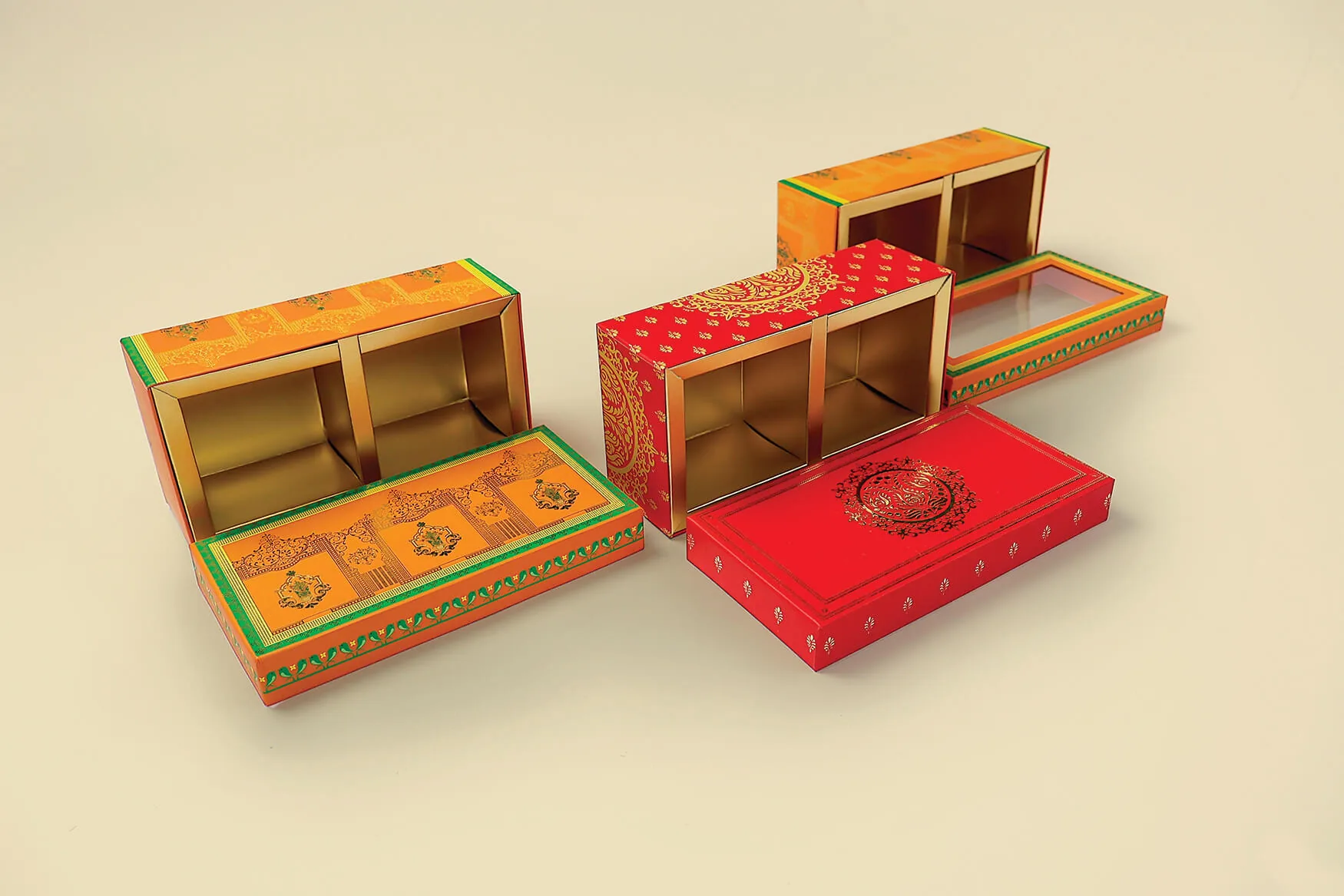 Laddu Box — Orange (window) (2)